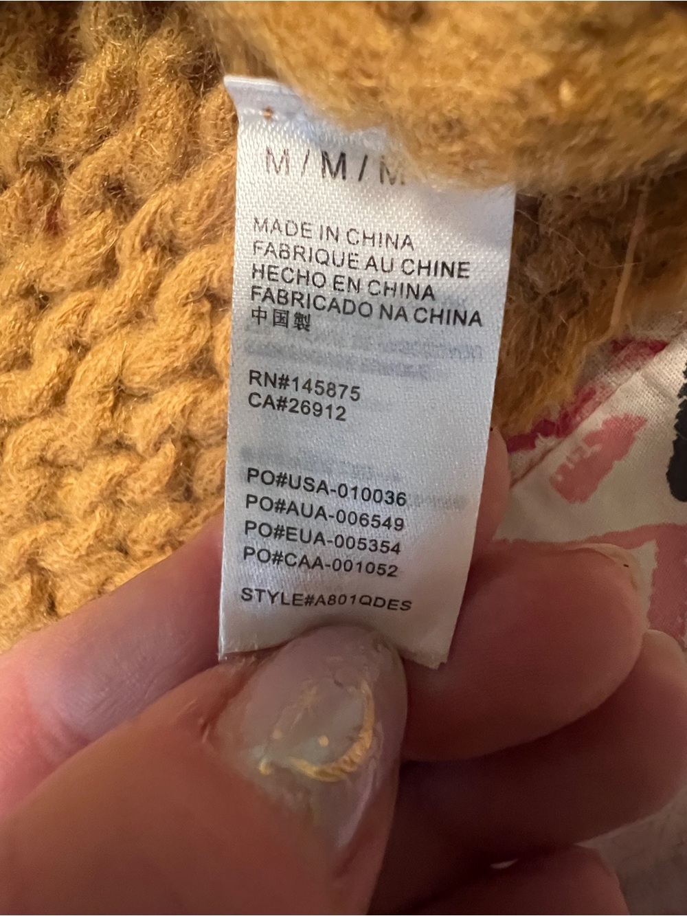 Amuse Society Mustard Chunky Cropped Crewneck Sweater - Picture 6 of 8